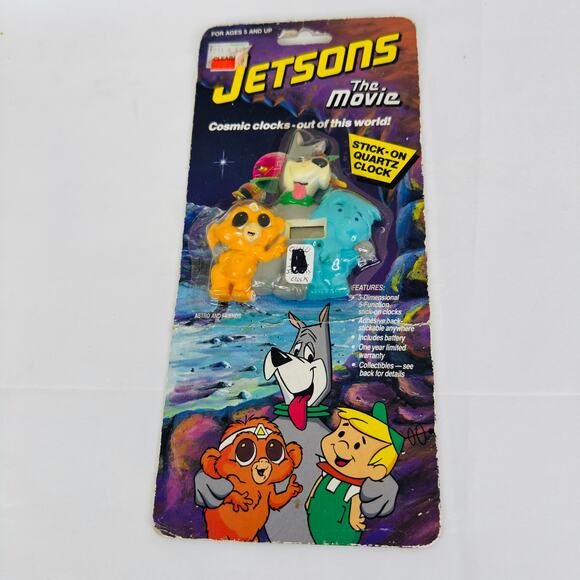 Vintage 1990 The Jetsons Movie Stick-on Quartz Clock - Picture 2 of 4